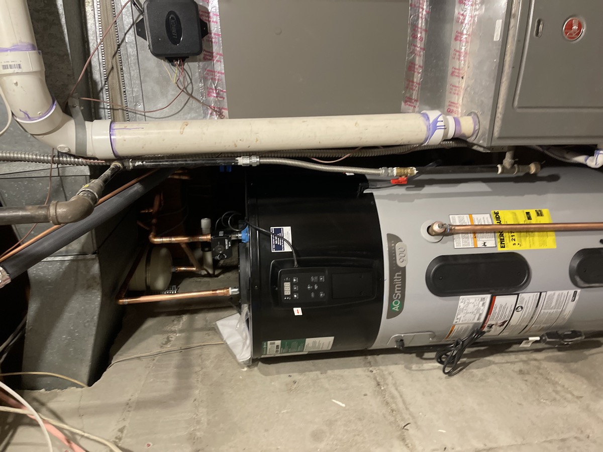 Central air conditioning unit installation